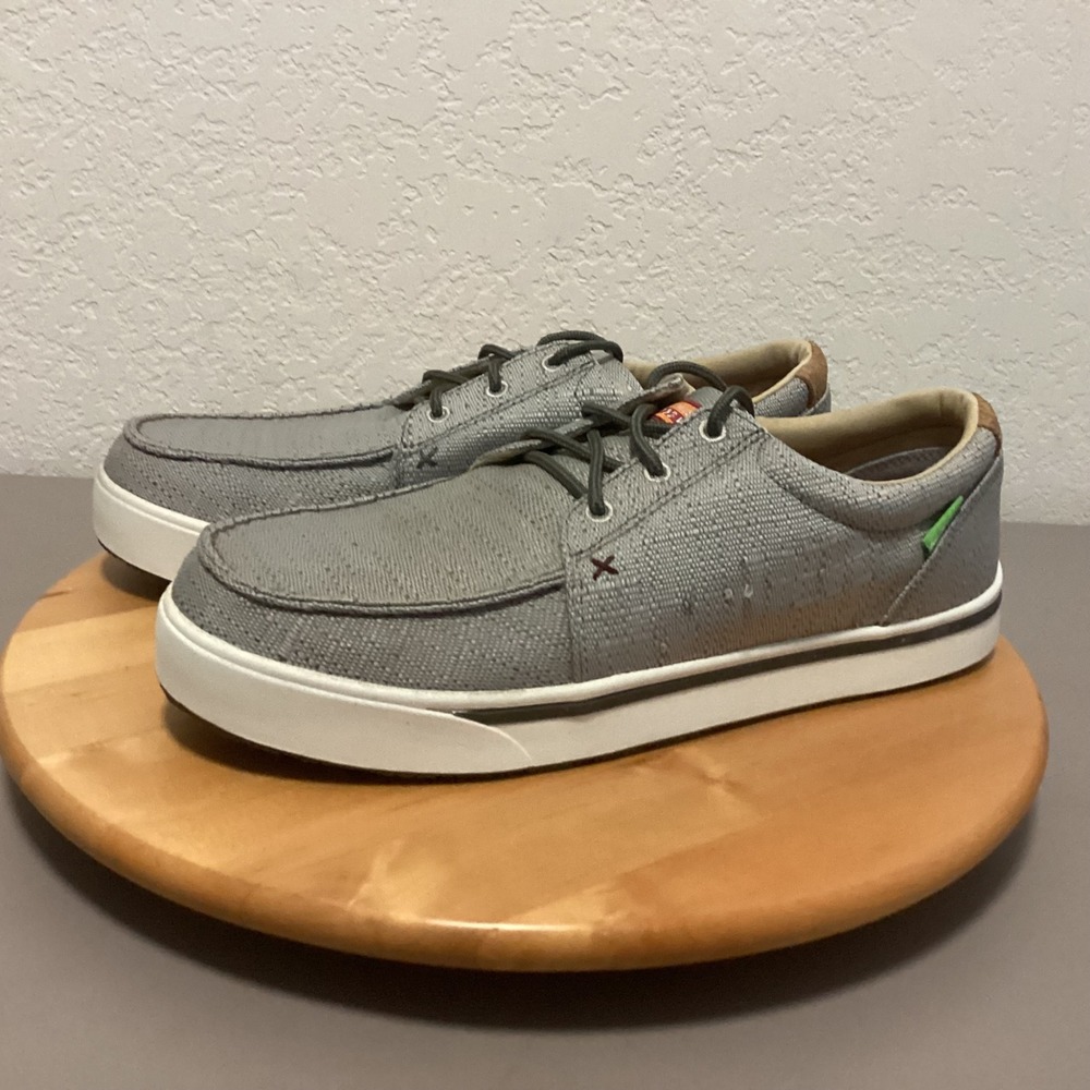 Twisted X Nano Toe Work Shoes Mens‎ 11W  Gray ecoTWX Safety Toe Sneaker MCA0018